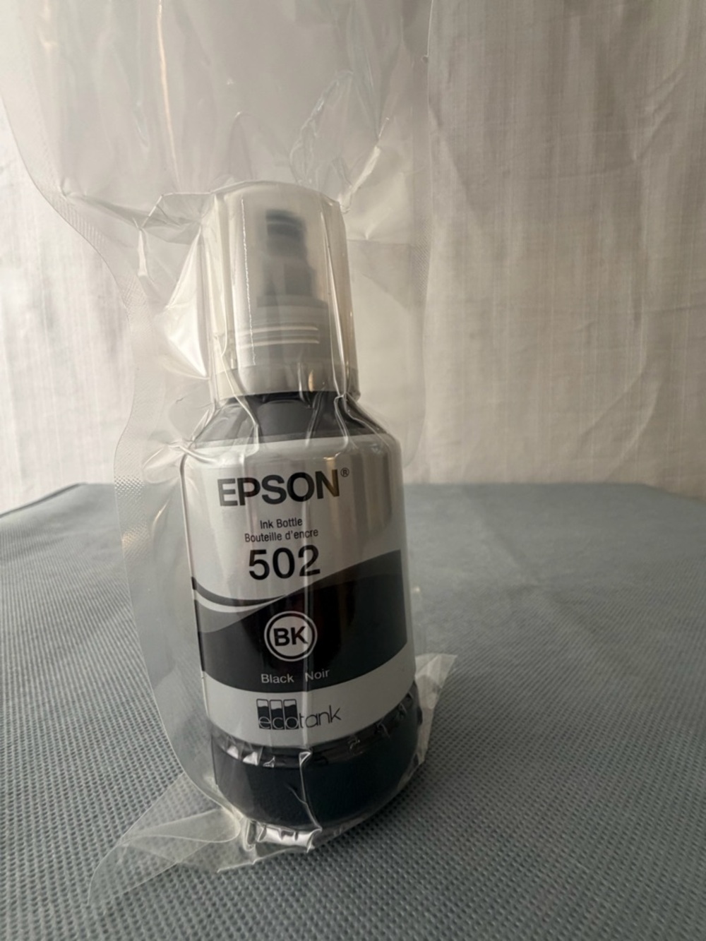 Epson 502 Black Ink Bottle 127ml EcoTank Genuine New Sealed(F149)